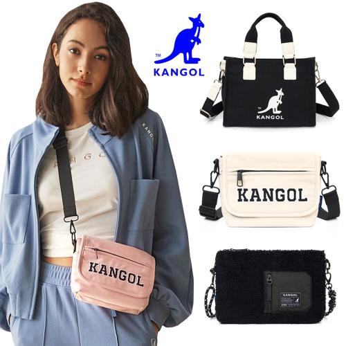 KANGOL - 英國袋鼠秋冬經典側背小包系列-多款任選
