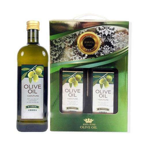 台糖 純級橄欖油禮盒(1公升x2瓶)