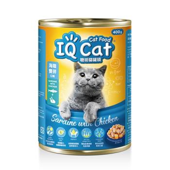 IQ CAT聰明貓罐頭海陸雙拼口味400G【愛買】