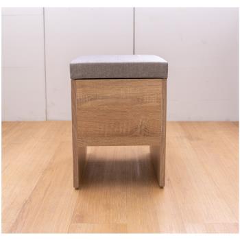 【AS】艾維拉灰皮收納化妝椅DIY-30x30x40cm