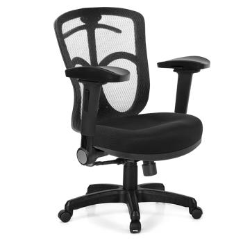 GXG 短背半網 電腦椅 (4D弧面摺疊扶手) TW-096 E1D