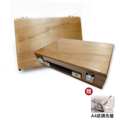 【贈A4紙調色盤】台灣製高級收納西式大畫箱(油畫箱/顏料箱)