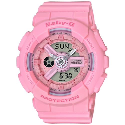 CASIO BABY-G 活力女孩時尚雙顯計時錶/BA-110-4A1