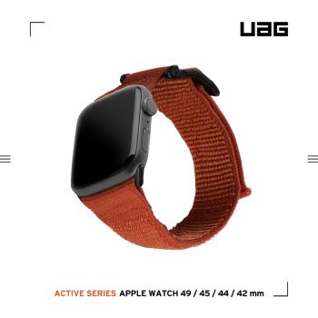 UAG Apple Watch 42/44/45/49mm 時尚尼龍錶帶V2-暖橘