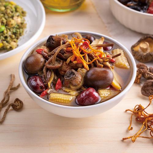 【蘭揚食品】上品蕈菇養生湯300G-湯品-料理包加熱即食(全素/素食/蔬食)