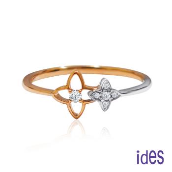 ides愛蒂思 日系輕珠寶14K玫瑰金系列鑽石戒指/知性