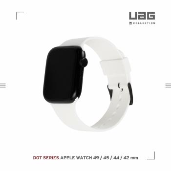 [U] Apple Watch 42/44/45/49mm 舒適矽膠錶帶V2-白