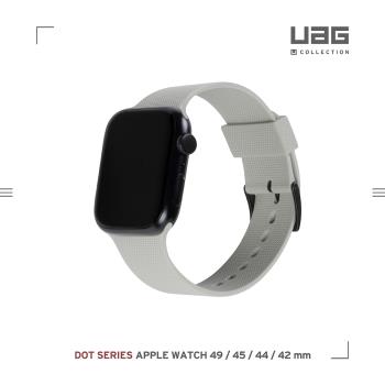 [U] Apple Watch 42444549mm 舒適矽膠錶帶V2-灰