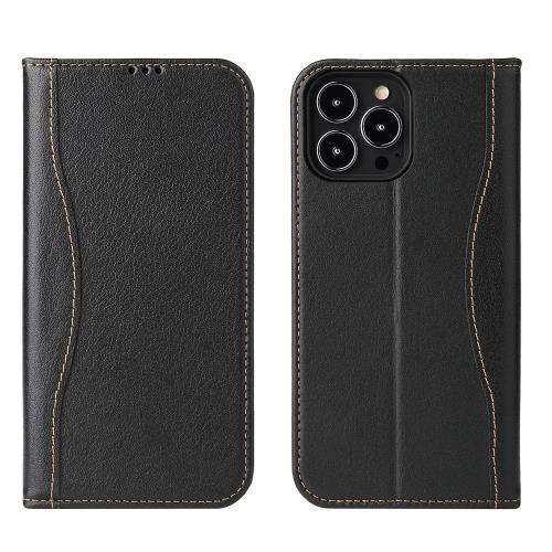 Fierre Shann 新西槍系列 iPhone 14 Pro (6.1吋) 錢包式 磁吸側掀 手工真皮皮套 立架 插卡 手機皮套保護殼