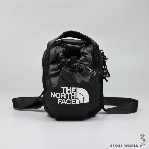 The North Face 側背包 前置收納袋 抽繩 黑 NF0A52RYJK3