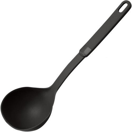 《GHIDINI》簡約湯杓(黑28.5cm)