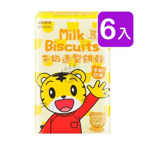 京田製菓 巧虎牛奶造型餅乾 90g (6入) 牛奶口味