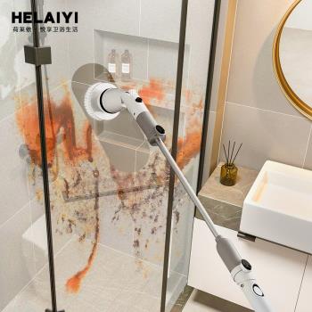 日本多功能電動清潔刷家用衛生間地板角落縫隙淋浴房玻璃刷子神器