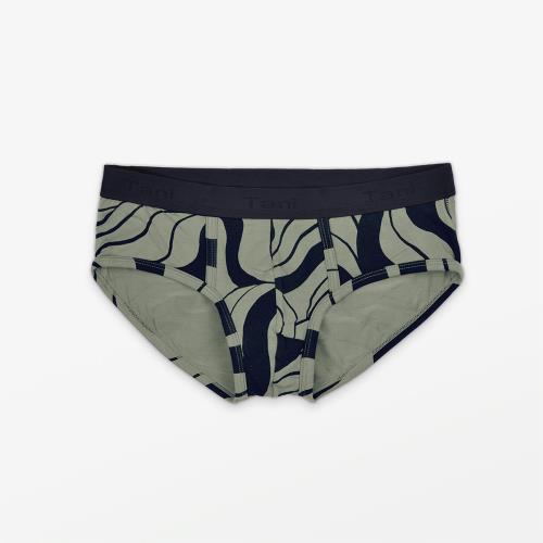 【Tani】男天絲織帶印花三角內褲19201