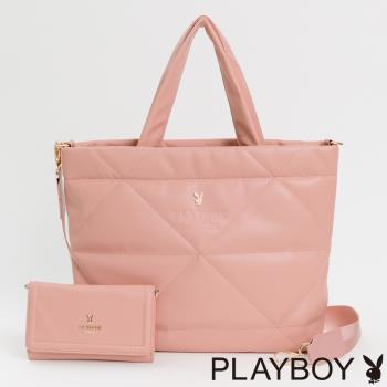 PLAYBOY - 手提包附長背帶 Air系列 - 粉紅色