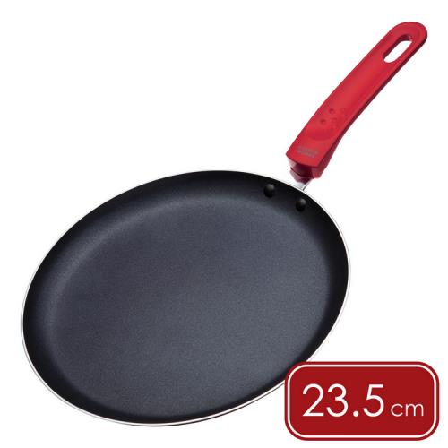 《Colourworks》可麗餅不沾平底鍋(紅23.5cm) | 平煎鍋