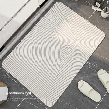 硅藻泥軟墊吸水墊衛生間門口地墊硅藻土防滑浴室腳墊衛浴廁所地毯