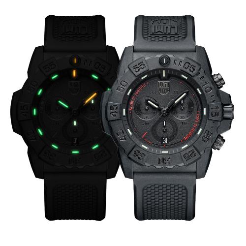 LUMINOX 雷明時NAVY SEAL CHRONO海豹三眼計時腕錶 – 純黑 3581.SIS