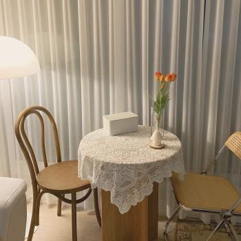 復古蕾絲鏤空桌布ins法式簡約浪漫風茶幾圓桌蓋布長方形桌布