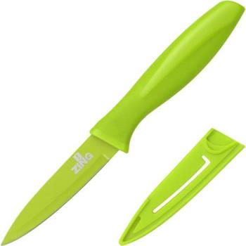 《Premier》Zing附套削皮蔬果刀(綠9cm)