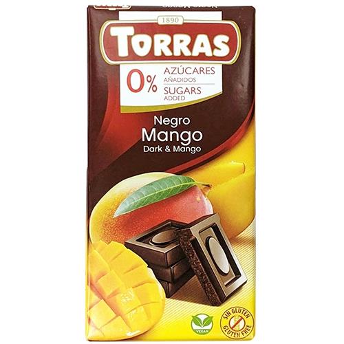 TORRAS多樂芒果醇黑巧克力75G【愛買】