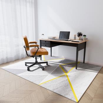 書房地毯辦公室辦公桌書桌椅子滑輪轉椅墊子電腦椅地墊長方形隔音