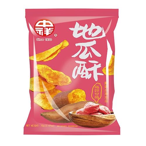 中祥地瓜酥(梅好甘梅)70g【愛買】