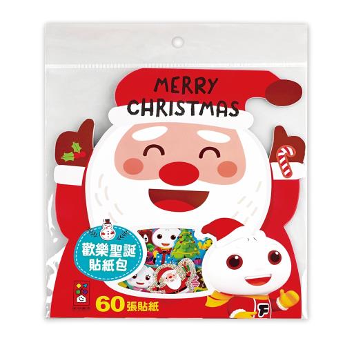 歡樂聖誕貼紙包:60張貼紙-FOOD超人
