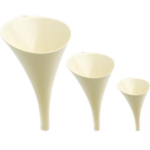 《GHIDINI》弧形漏斗3件(米白)