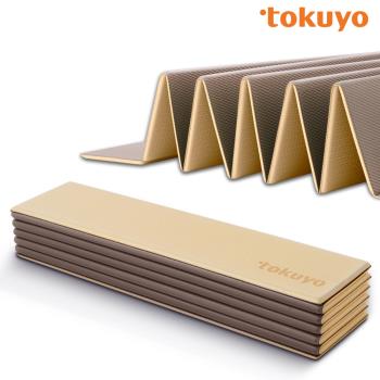 tokuyo 6mm雙色折疊瑜珈墊台灣製TY-012