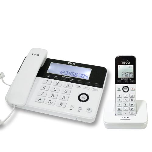 TECO 東元2.4GHz數位無線子母電話 XYFXC081W