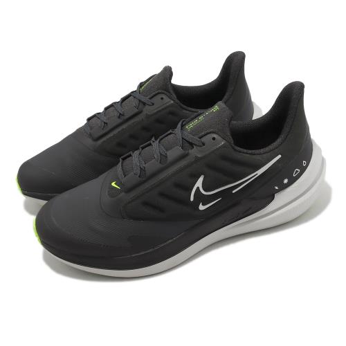 Nike 慢跑鞋 Air Winflo 9 Shield 黑 白 防潑水 男鞋 路跑 回彈 運動鞋 DM1106-001