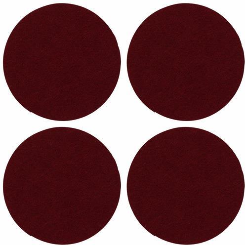 【KELA】Alia杯墊4入(酒紅)