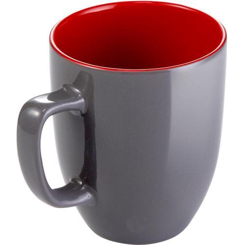 【TESCOMA】Crema雙色馬克杯(灰紅290ml)