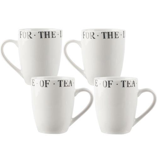 【CreativeTops】Stir單柄300ml馬克杯4入(幸福品茶)