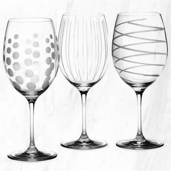 【CreativeTops】水晶玻璃紅酒杯(紋飾685ml)