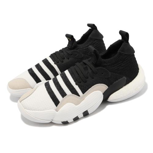 adidas 籃球鞋 Trae Young 2 男鞋 白 黑 襪套式 針織鞋面 愛迪達 Super Villain H06477