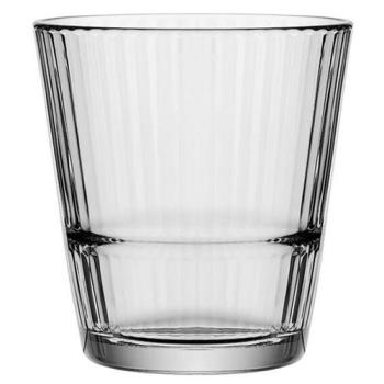 【Pasabahce】Grande寬口玻璃杯(豎紋400ml)