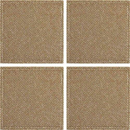 【Premier】方形杯墊4入(閃耀金)