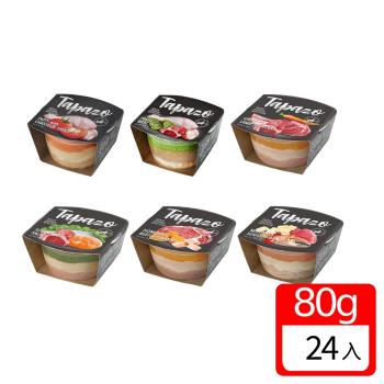 24罐組 TAPAZO 特百滋 犬用開胃三層杯80g 狗罐頭 副食罐 獨家三層美味 小狗罐 罐頭 犬罐 狗罐 狗餐盒