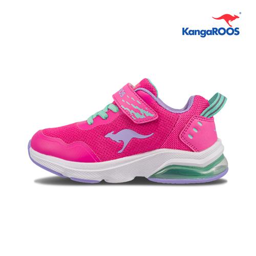 KangaROOS 美國袋鼠鞋 RUN FAST 童鞋 粉紅 舒適 緩震 氣墊運動鞋(KK21183)