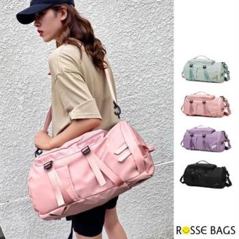 【Rosse Bags】多功能防潑水大容量手提旅行包(現+預 粉色 / 綠色 / 紫色 / 黑色)