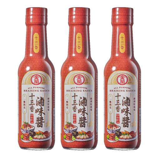 【金蘭食品】十三香滷味醬295ml x3入