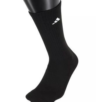 Adidas 2022男時尚運動款黑中筒襪2入組