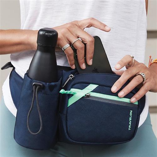 《TRAVELON》Greenlander防盜水壺腰包(藍)