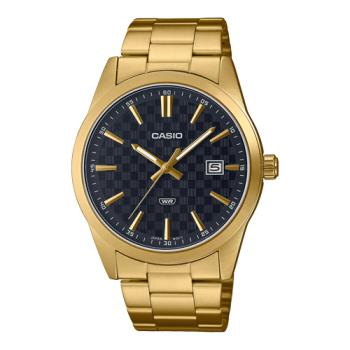 【CASIO 卡西歐】男錶 簡約指標錶 不鏽鋼錶帶 黑麵 日期顯示 生活防水 MTP-VD03 ( MTP-VD03G-1 )