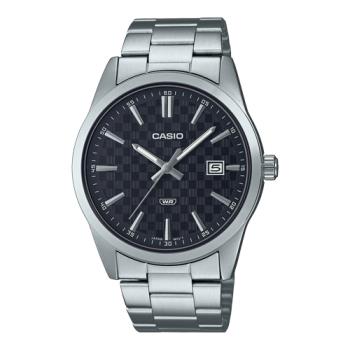 【CASIO 卡西歐】男錶 簡約指標錶 不鏽鋼錶帶 黑麵 日期顯示 生活防水 MTP-VD03 ( MTP-VD03D-1 )