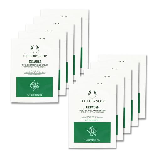 【THE BODY SHOP 美體小舖】雪絨花漾顏奇肌密集修護霜 1ml x 10(效期至2024年08月)