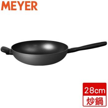 MEYER美亞 革新灰單柄導磁炒鍋 鍋子 鍋具 IH爐 電磁爐適用 可放烤箱-28cm【愛買】