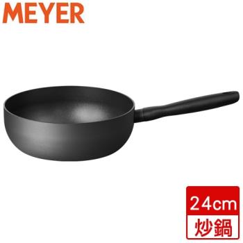 MEYER美亞 革新灰導磁萬用炒鍋 鍋子 鍋具 IH爐 電磁爐適用 可放烤箱-24cm【愛買】